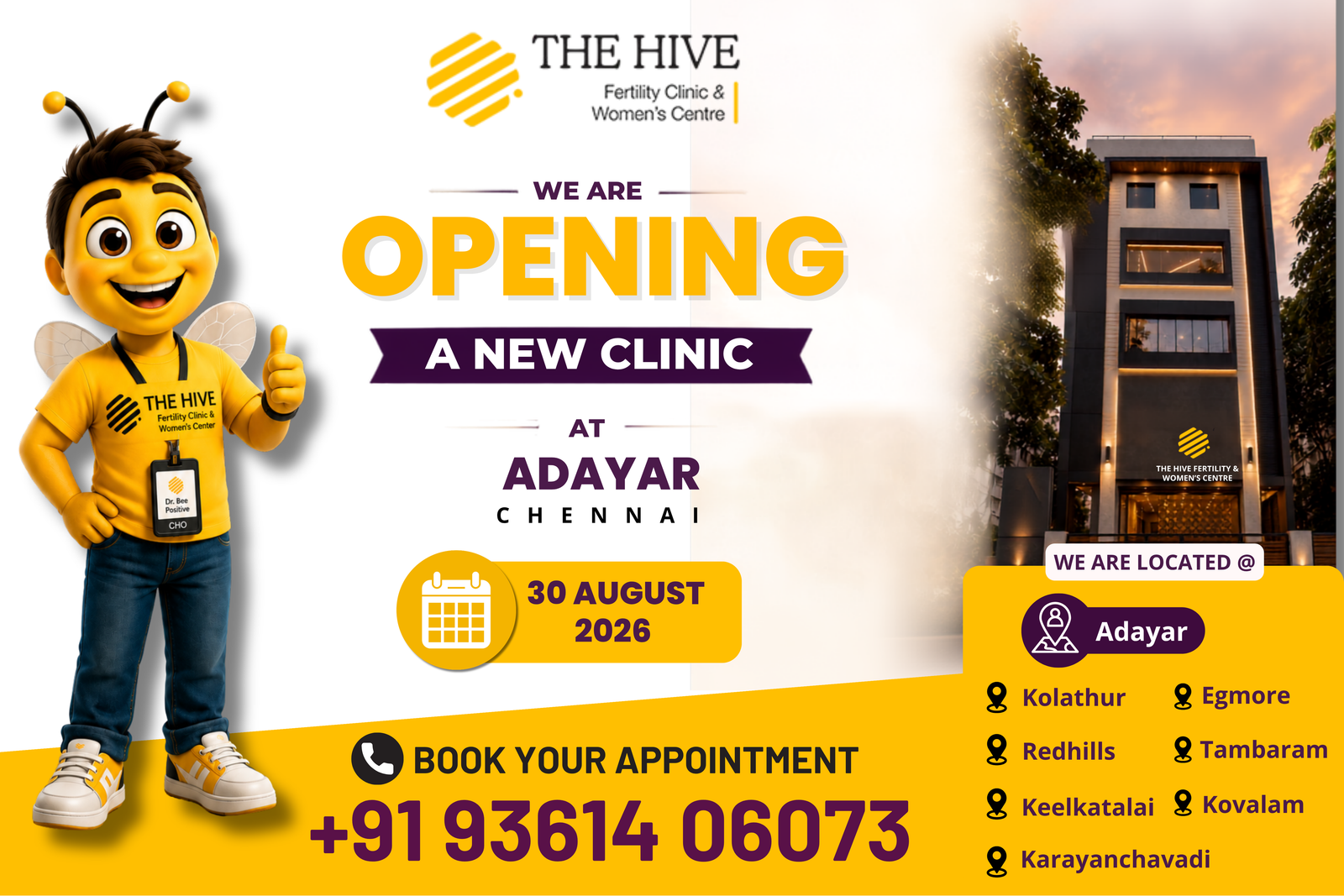 The Hive Fertility and Women’s Centre Opens in Adyar